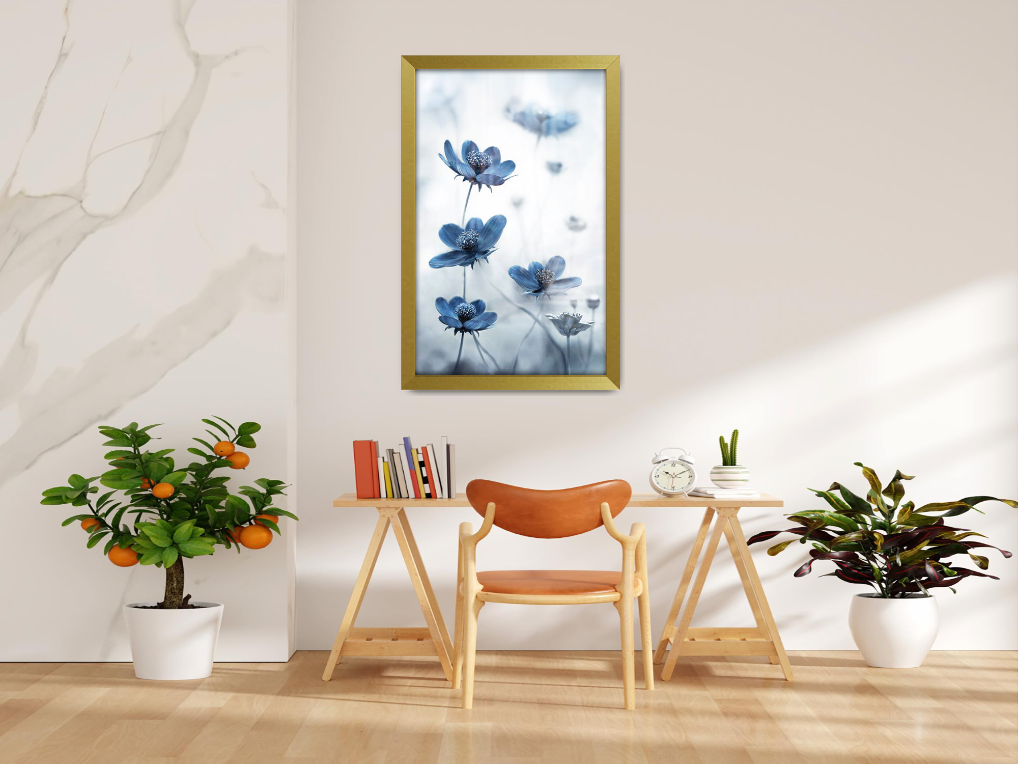 ( 60 x 70 CM ) / 28 x 24 Inch  |  Art Frames - MDF
 -  [ Gold ]