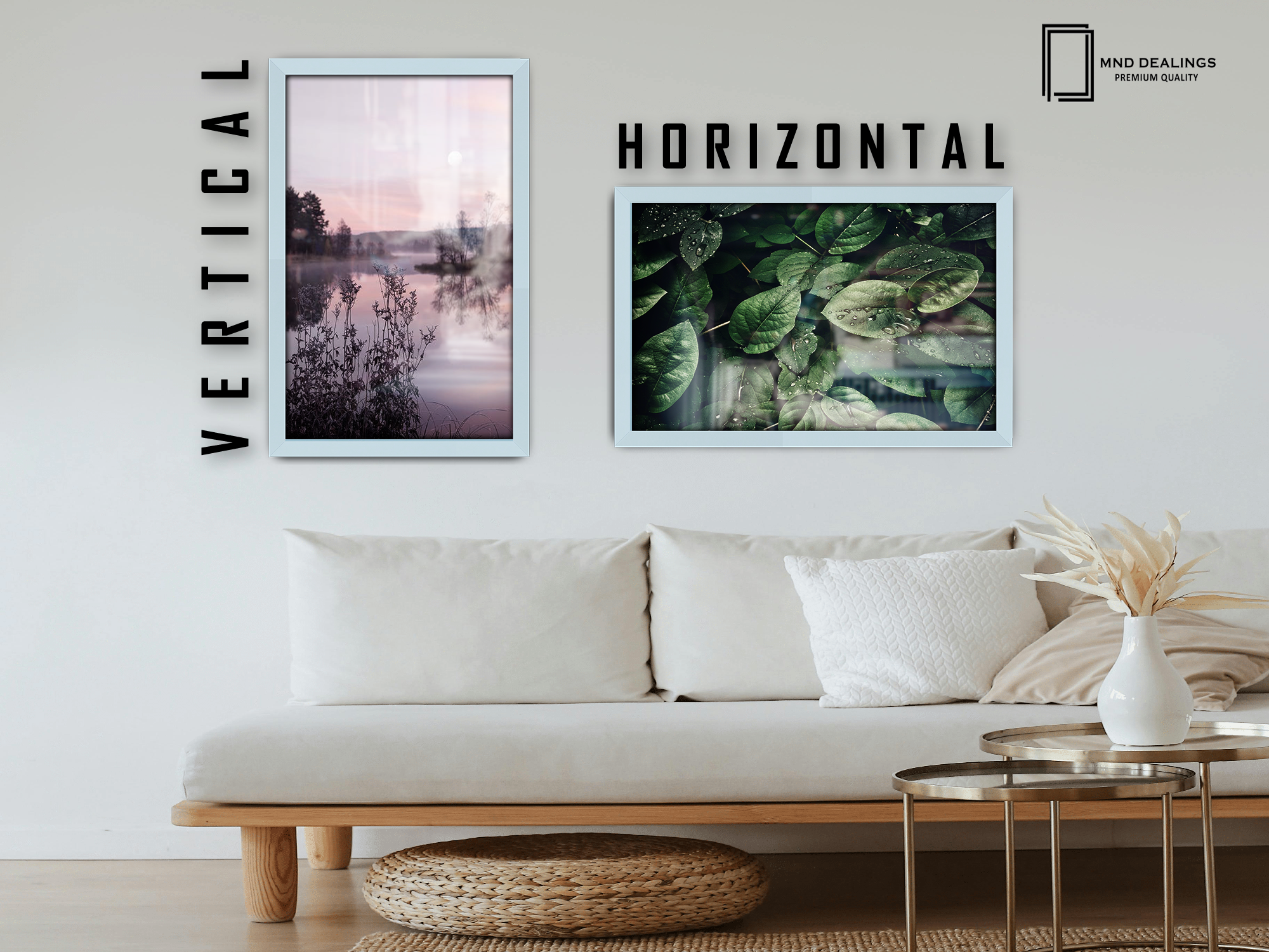 ( 60 x 70 CM ) / 28 x 24 Inch  |  Photo Frames - MDF
 -  [ Light Grey ]