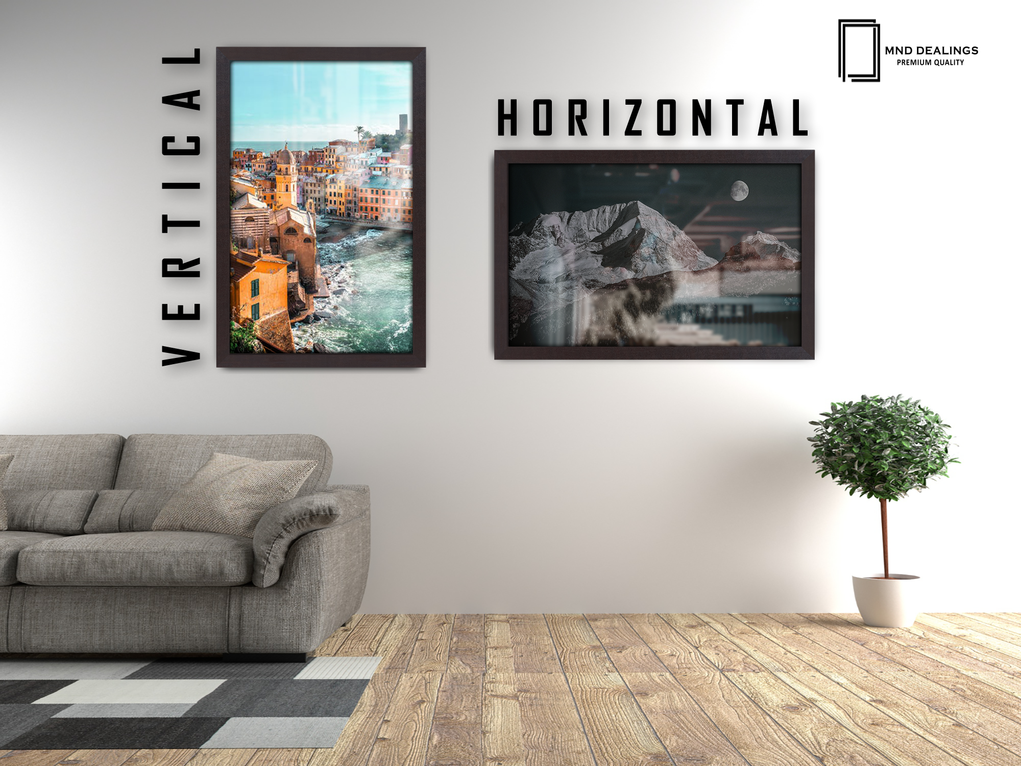 ( 60 x 70 CM ) / 28 x 24 Inch Poster Frames - MDF