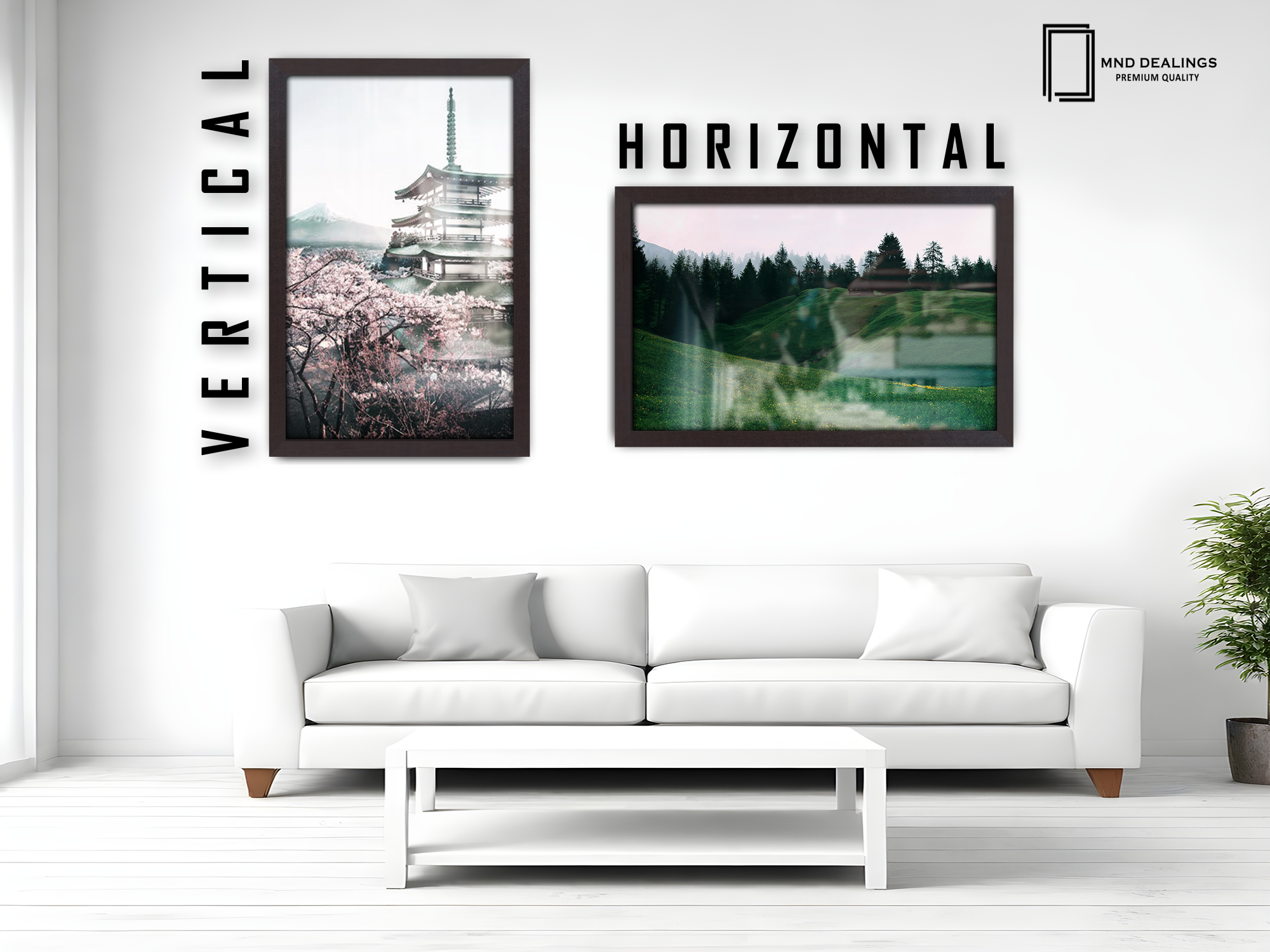 ( 60 x 70 CM ) / 28 x 24 Inch  |  Frames - MDF
 -  [ Mahogany ]