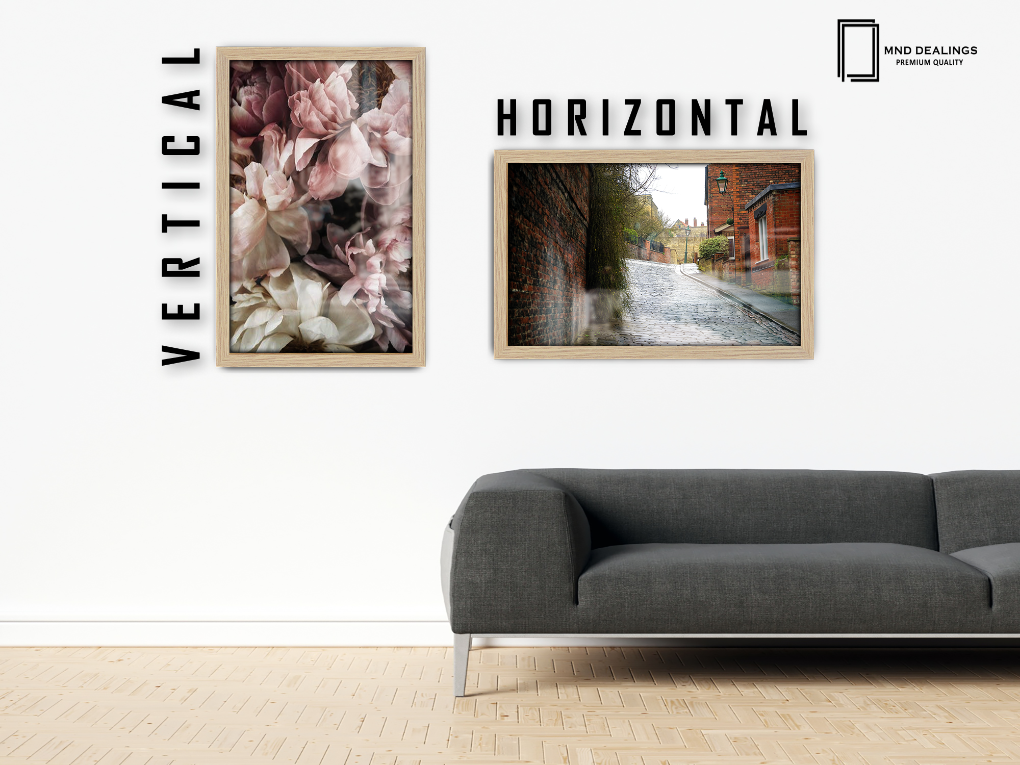 ( 60 x 70 CM ) / 28 x 24 Inch  |  Art Frames - MDF
 -  [ Oak ]