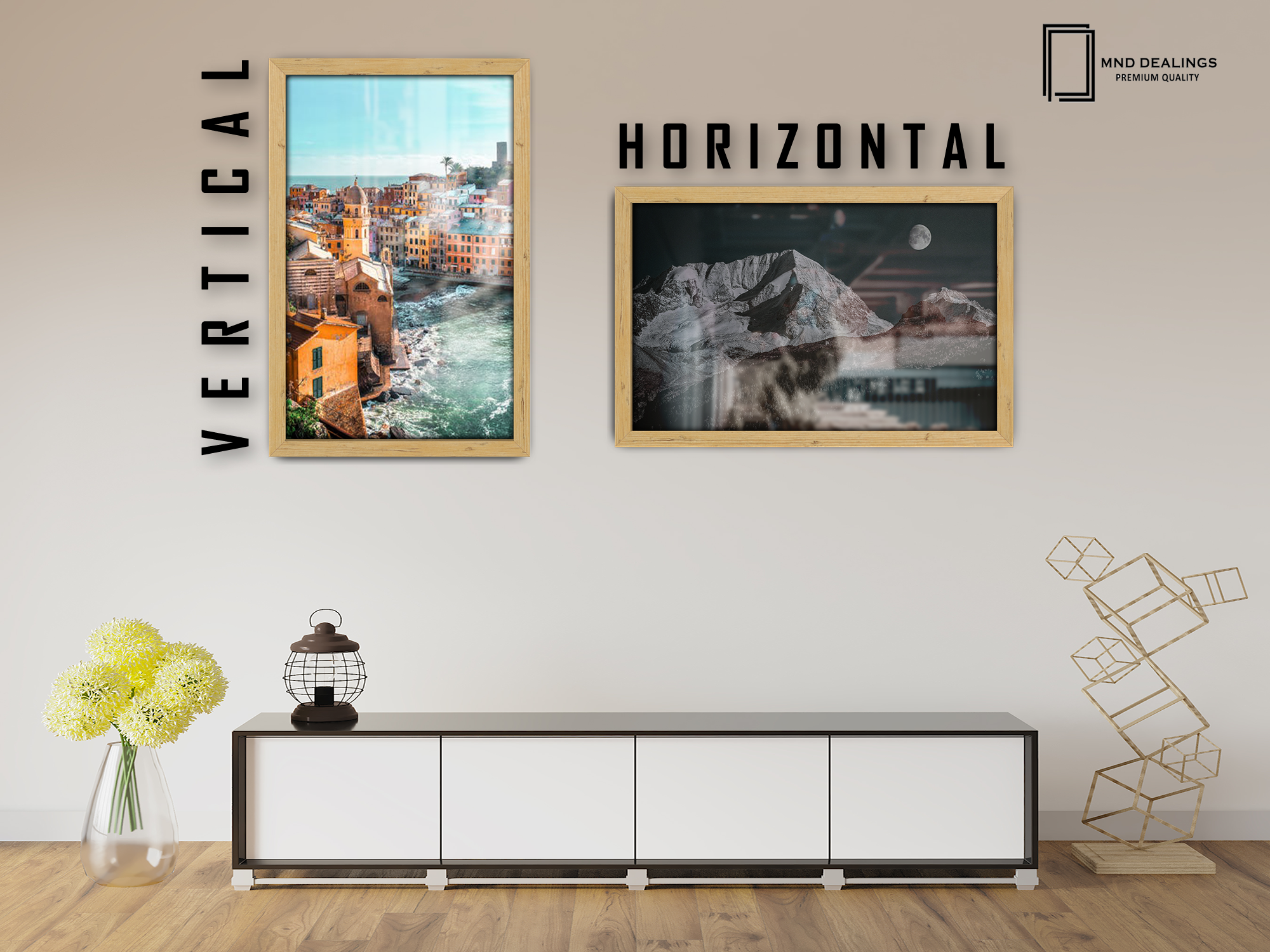 ( 60 x 70 CM ) / 28 x 24 Inch  |  Frames - MDF
 -  [ Pine ]