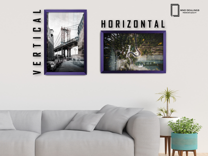 ( 60 x 70 CM ) / 28 x 24 Inch  |  Frames - MDF
 -  [ Purple ]