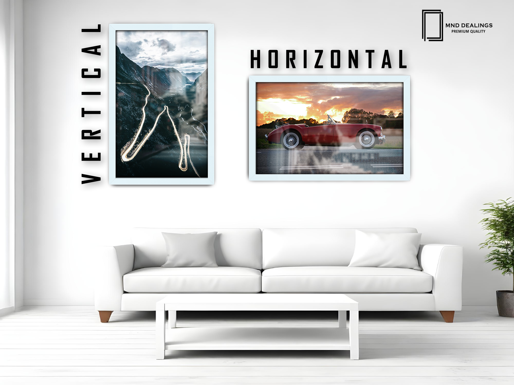 ( 60 x 70 CM ) / 28 x 24 Inch Poster Frames - MDF