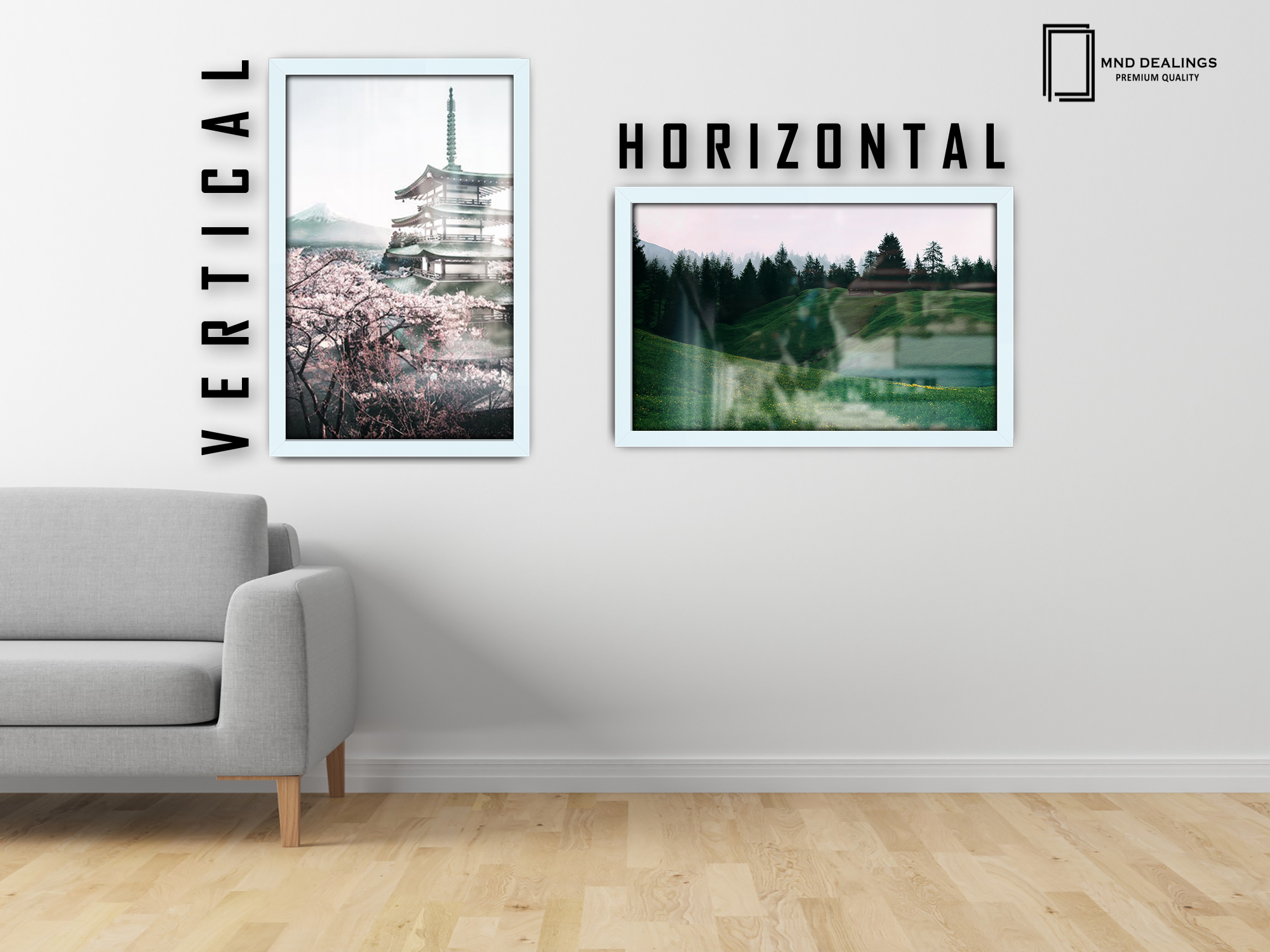 ( 60 x 70 CM ) / 28 x 24 Inch  |  Picture Frames - MDF
 -  [ White ]