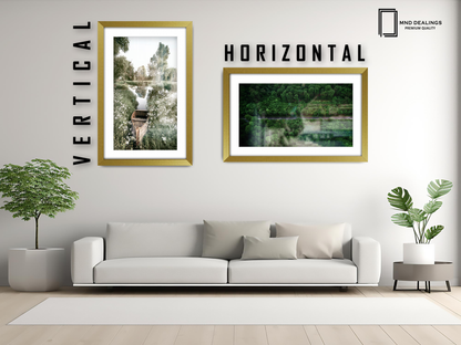 ( 60 x 70 cm ) / 28 x 24 Inch with 60 x 50 cm White Mount Frames - MDF