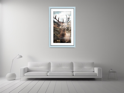 ( 60 x 70 cm ) / 28 x 24 Inch with 60 x 50 cm White Mount Frames - MDF