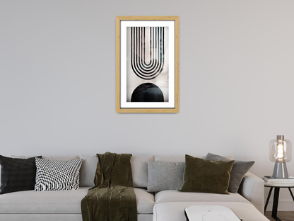 ( 60 x 70 cm ) / 28 x 24 Inch with 60 x 50 cm White Mount Frames - MDF