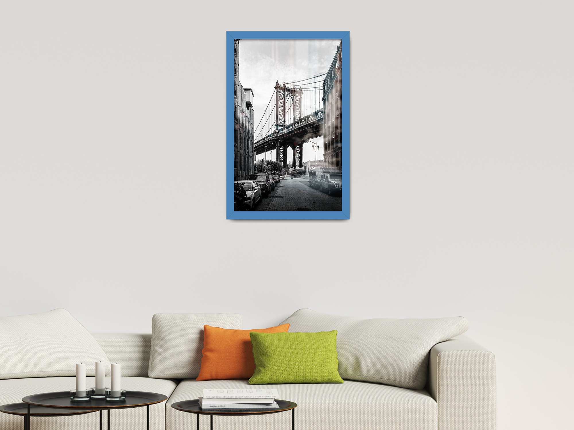 ( 60 x 80 CM ) / 32x 24 Inch  |  Frames - MDF
 -  [ Blue ]