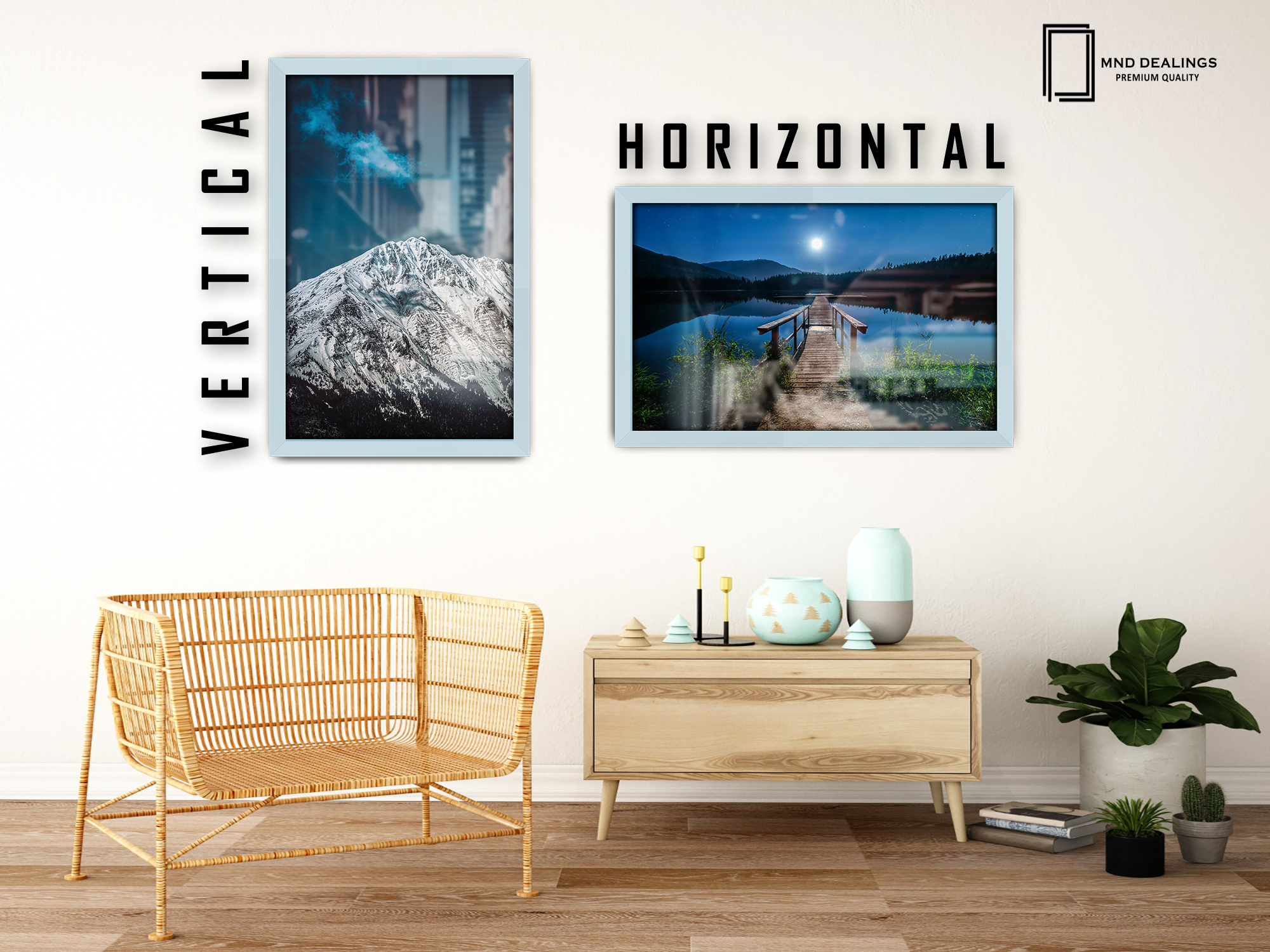 ( 60 x 80 CM ) / 32x 24 Inch  |  Picture Frames - MDF
 -  [ Light Grey ]