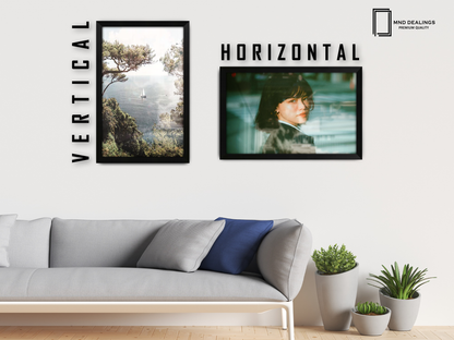 ( 60 x 80 CM ) / 32x 24 Inch  |  Photo Frames - MDF
 -  [ Matt Black ]