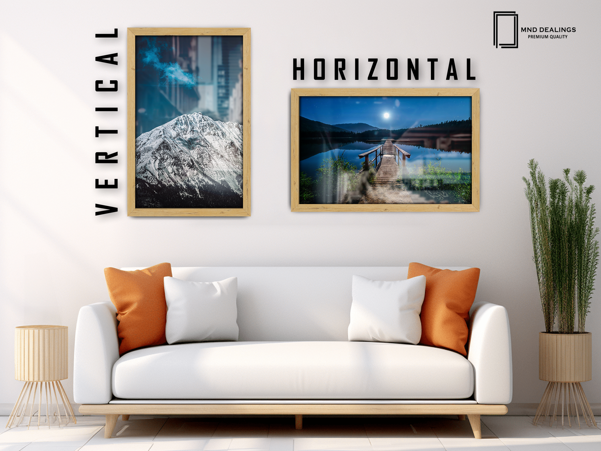 ( 60 x 80 CM ) / 32x 24 Inch  |  Display Frame - MDF
 -  [ Pine ]