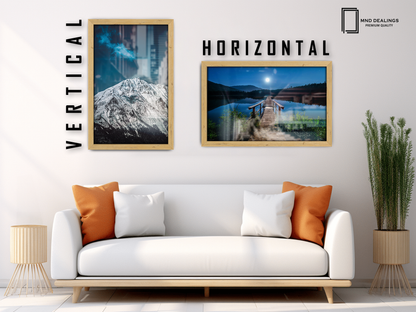 ( 60 x 80 CM ) / 32x 24 Inch  |  Display Frame - MDF
 -  [ Pine ]