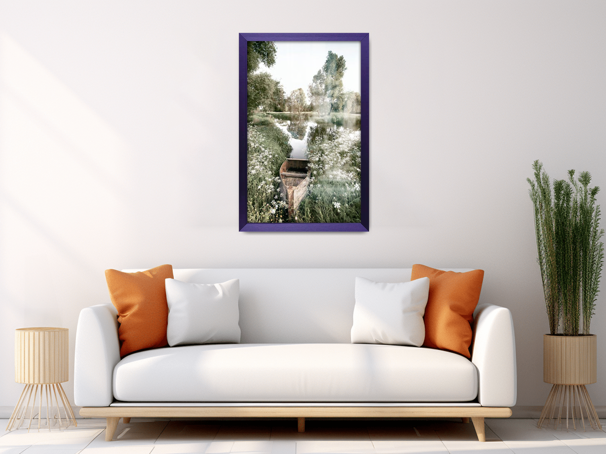 ( 60 x 80 CM ) / 32x 24 Inch  |  Picture Frames - MDF
 -  [ Purple ]