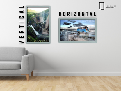 ( 60 x 80 CM ) / 32x 24 Inch  |  Display Frame - MDF
 -  [ Silver ]