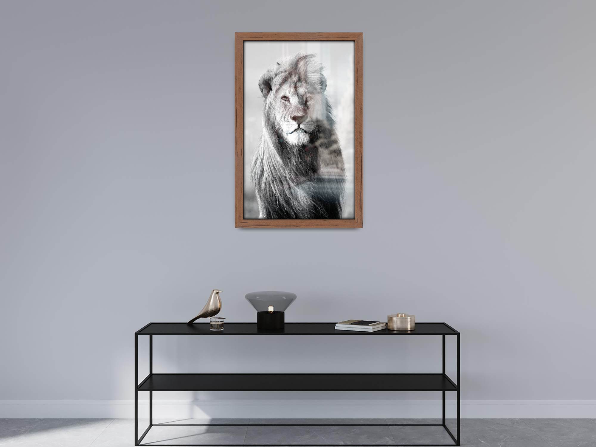 ( 60 x 80 CM ) / 32x 24 Inch  |  Poster Frames - MDF
 -  [ Walnut ]