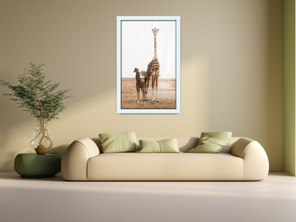 ( 60 x 80 CM ) / 32x 24 Inch  |  Frames - MDF
 -  [ White ]