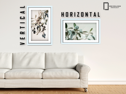 ( 60 x 80 cm ) / 32 x 24 Inch with 70 x 50 cm White Mount Picture Frames - MDF