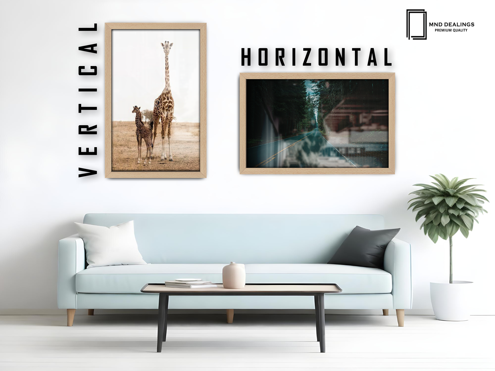 ( 60 x 85 CM ) / 34 x 24 Inch Frames - MDF