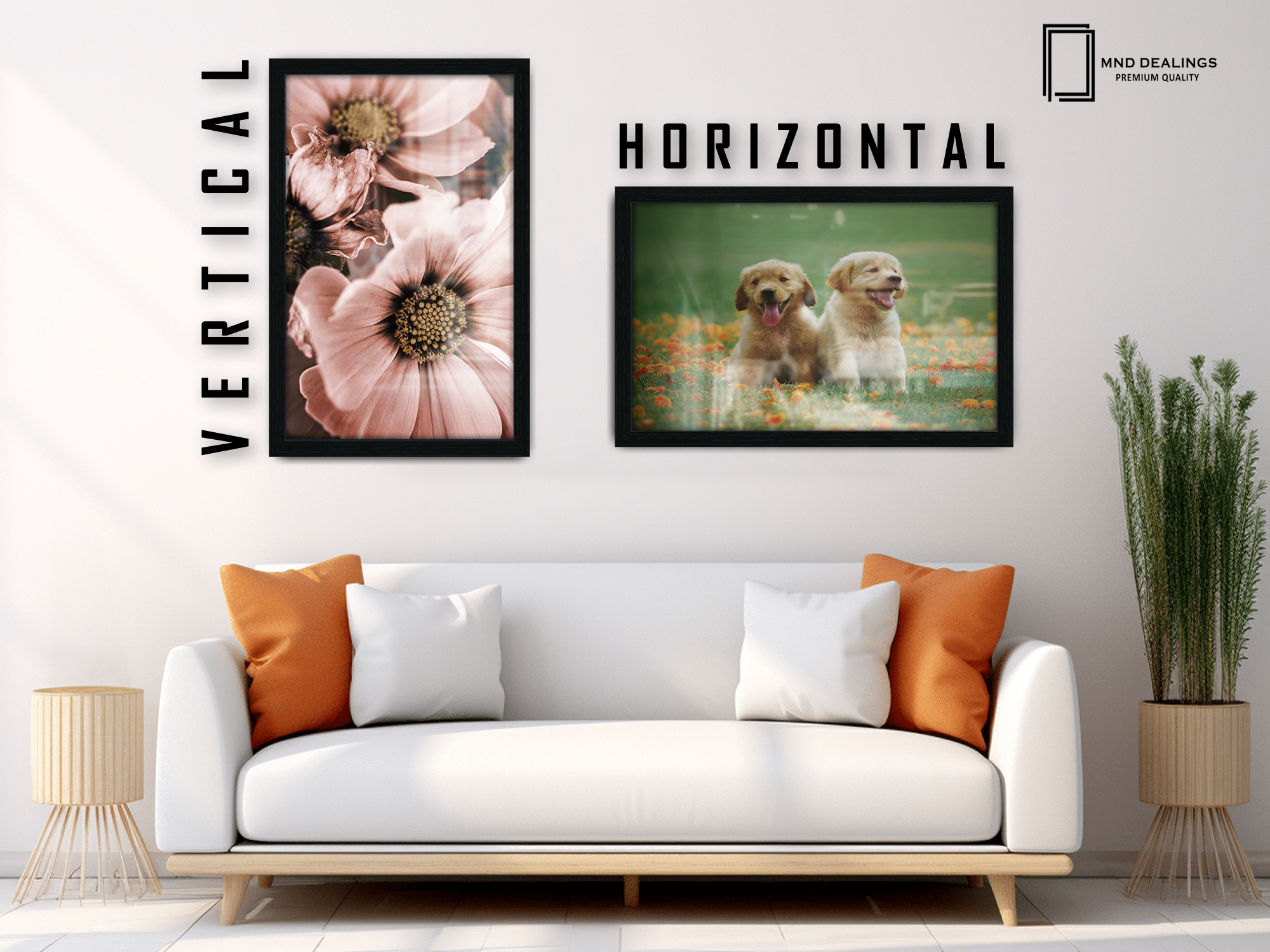 ( 60 x 85 CM ) / 34 x 24 Inch  |  Picture Frames - MDF
 -  [ Black ]