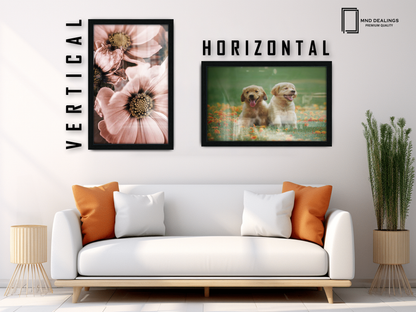 ( 60 x 85 CM ) / 34 x 24 Inch  |  Picture Frames - MDF
 -  [ Black ]