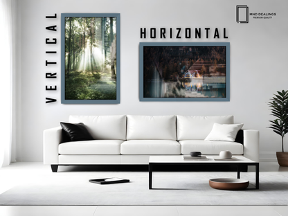( 60 x 85 CM ) / 34 x 24 Inch  |  Display Frame - MDF
 -  [ Dark Grey ]