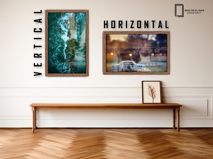 ( 60 x 85 CM ) / 34 x 24 Inch  |  Display Frame - MDF
 -  [ Dark Oak ]