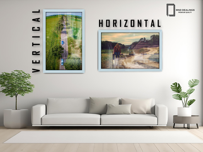 ( 60 x 85 CM ) / 34 x 24 Inch  |  Display Frame - MDF
 -  [ Light Grey ]