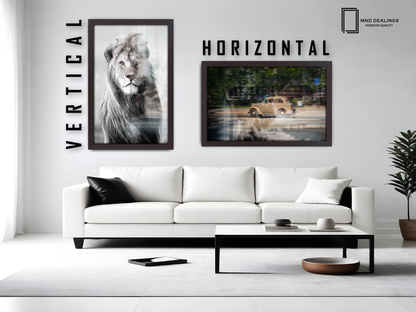 ( 60 x 85 CM ) / 34 x 24 Inch  |  Frames - MDF
 -  [ Mahogany ]