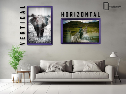 ( 60 x 85 CM ) / 34 x 24 Inch  |  Frames - MDF
 -  [ Purple ]