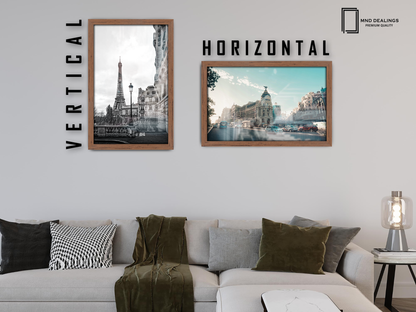 ( 60 x 85 CM ) / 34 x 24 Inch  |  Display Frame - MDF
 -  [ Walnut ]