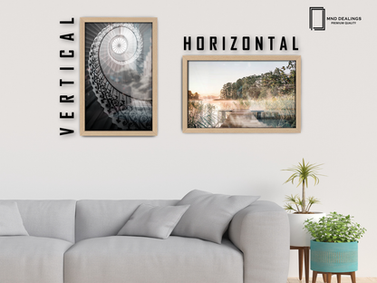 ( 60 x 90 CM ) / 36 x 24 Inch  |  Art Frames - MDF
 -  [ Beech ]