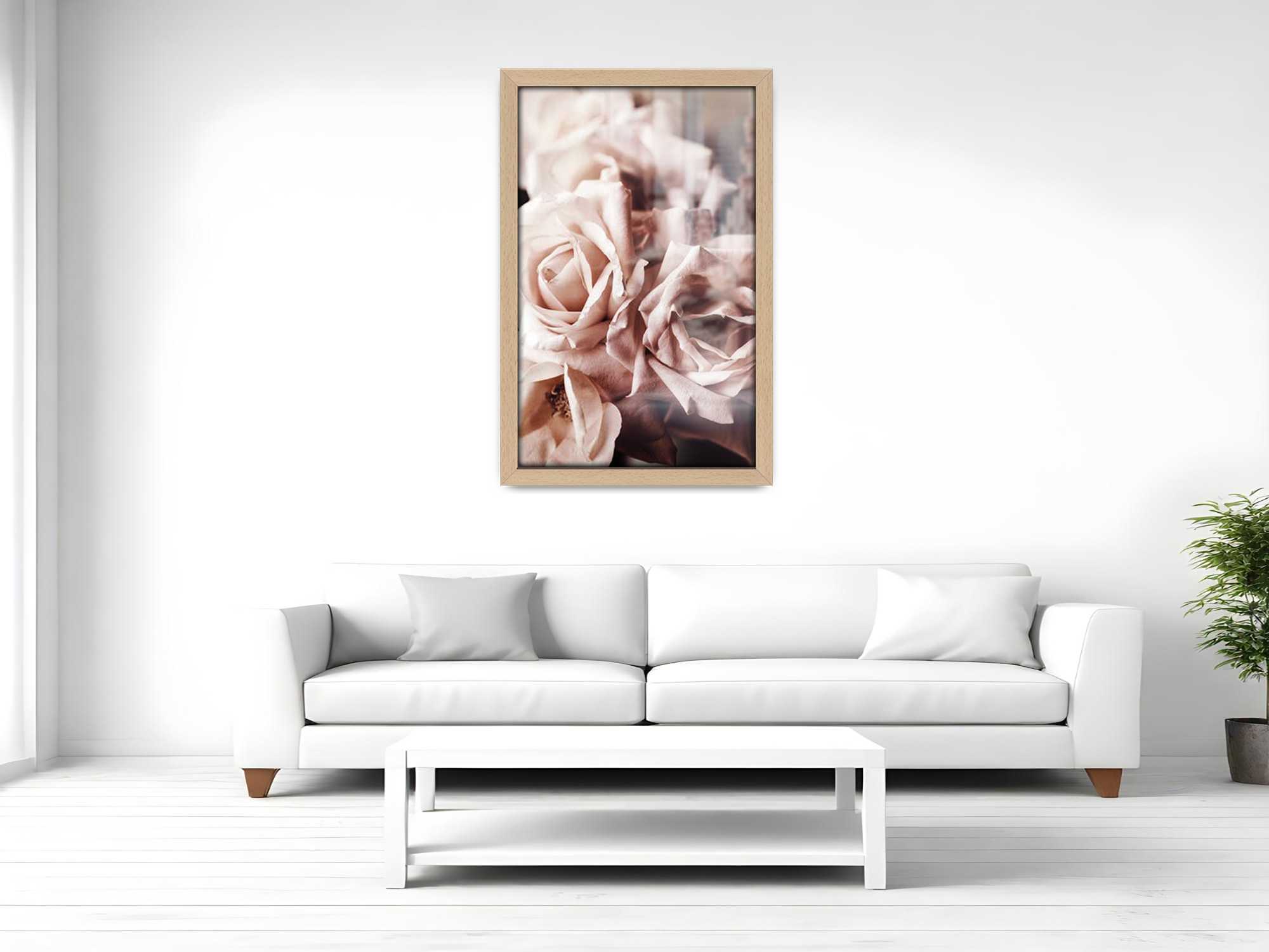 ( 60 x 90 CM ) / 36 x 24 Inch  |  Art Frames - MDF
 -  [ Beech ]