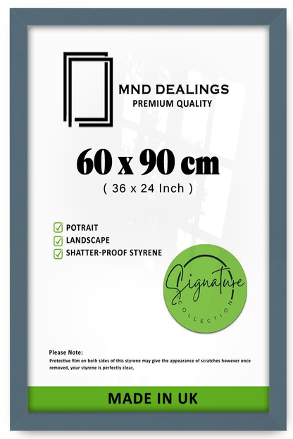 ( 60 x 90 CM ) / 36 x 24 Inch  |  Art Frames - MDF
 -  [ Dark Grey ]