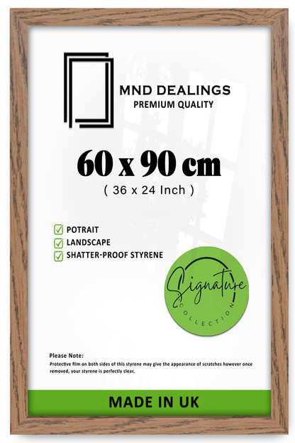 ( 60 x 90 CM ) / 36 x 24 Inch  |  Frames - MDF
 -  [ Dark Oak ]