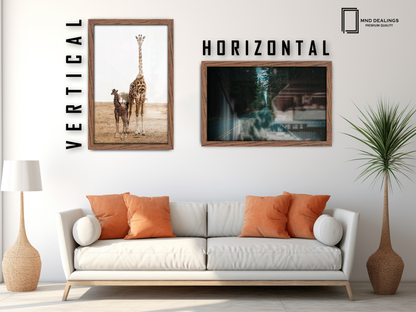 ( 60 x 90 CM ) / 36 x 24 Inch  |  Frames - MDF
 -  [ Dark Oak ]
