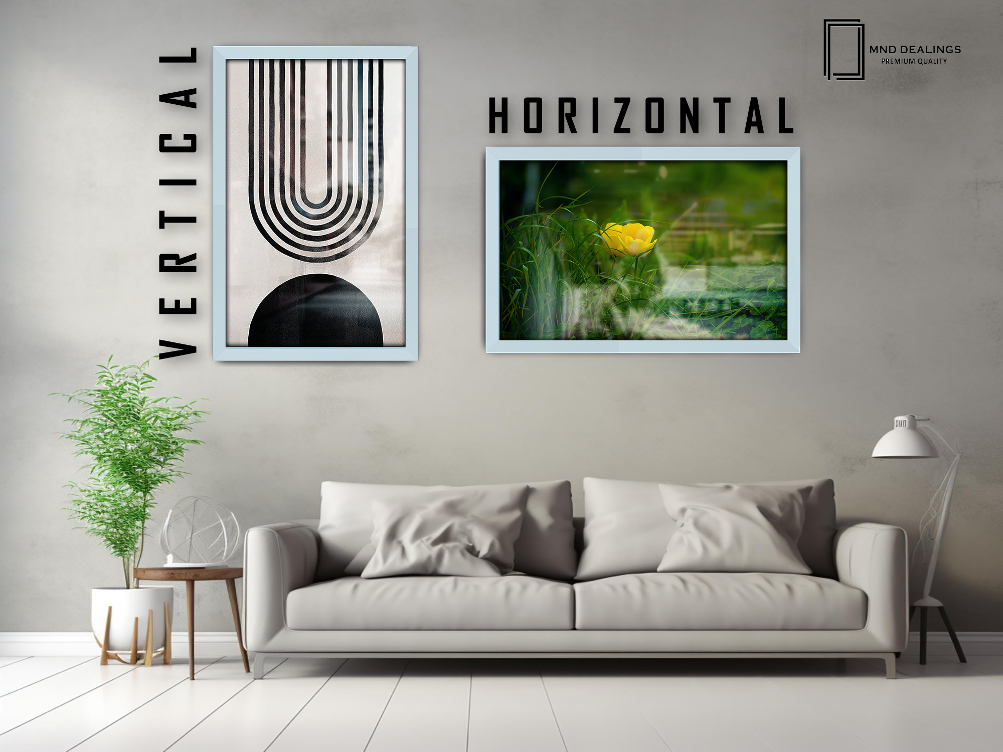 ( 60 x 90 CM ) / 36 x 24 Inch  |  Poster Frames - MDF
 -  [ Light Grey ]