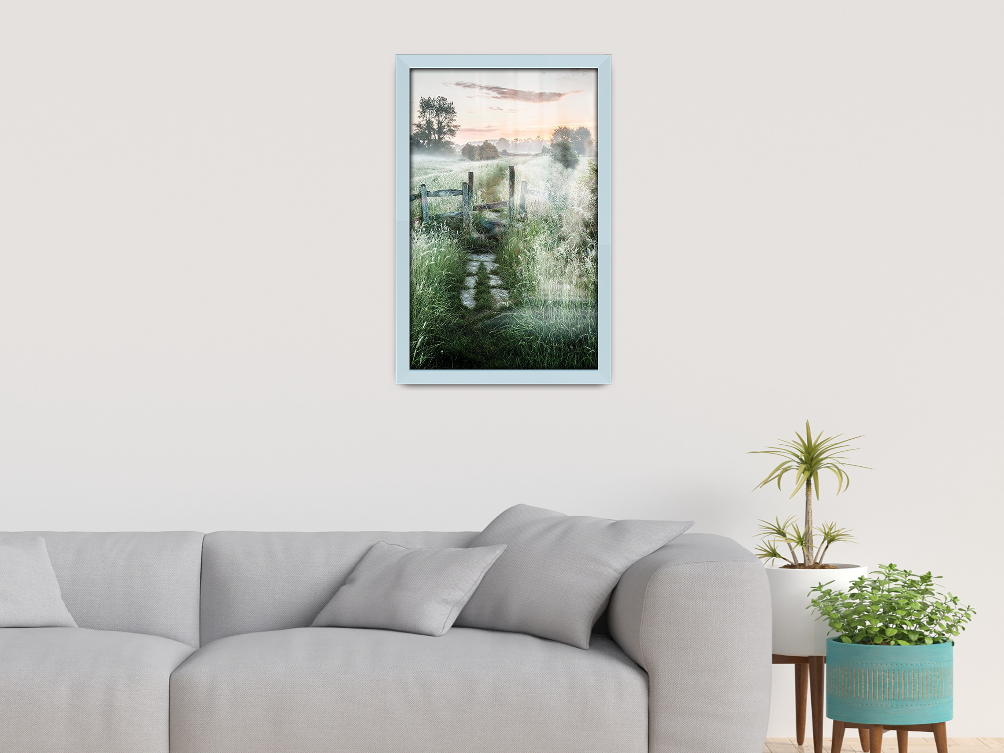 ( 60 x 90 CM ) / 36 x 24 Inch  |  Poster Frames - MDF
 -  [ Light Grey ]