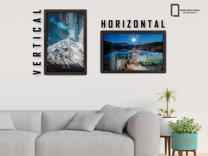 ( 60 x 90 CM ) / 36 x 24 Inch  |  Frames - MDF
 -  [ Mahogany ]