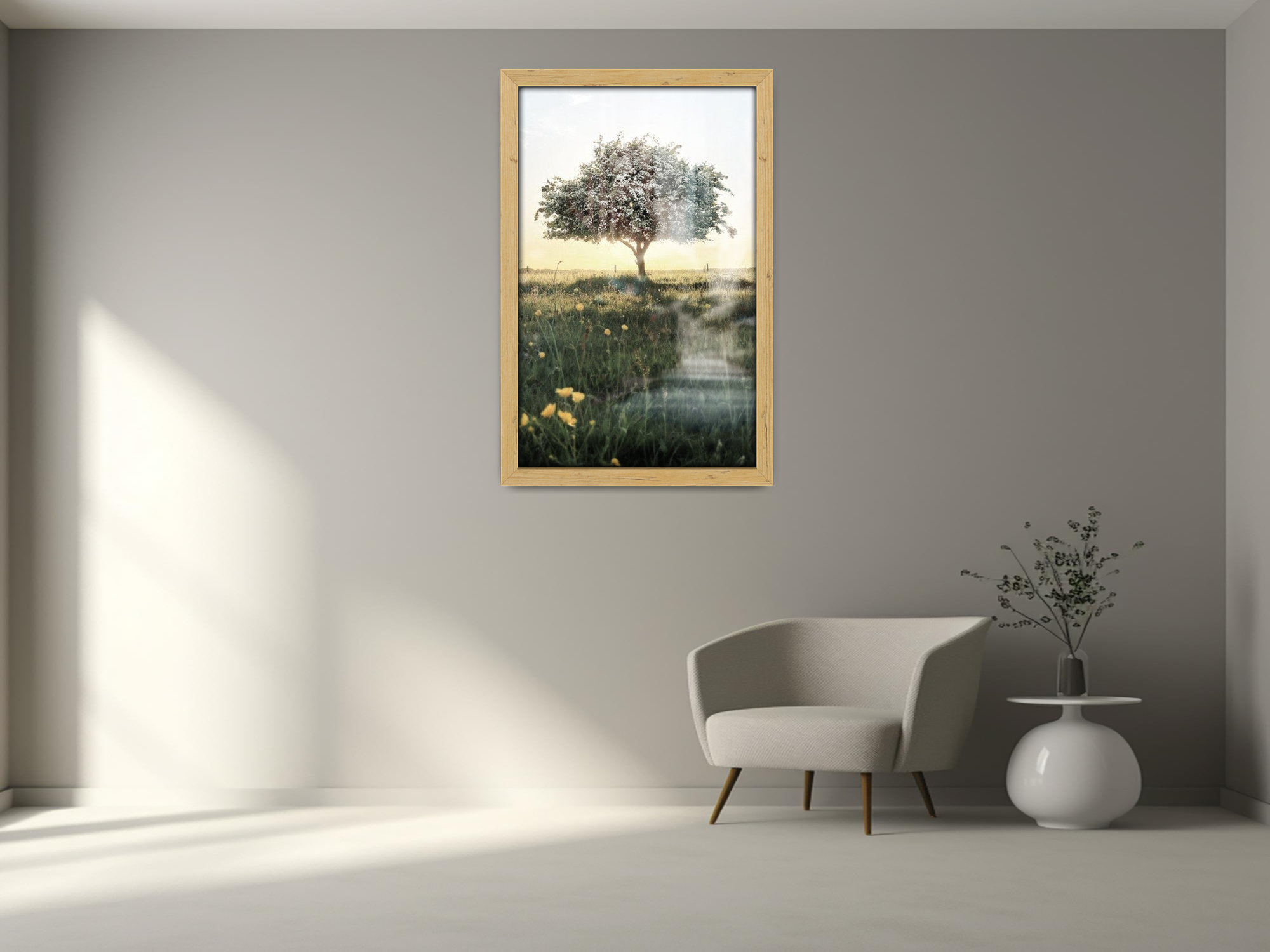 ( 60 x 90 CM ) / 36 x 24 Inch  |  Art Frames - MDF
 -  [ Pine ]