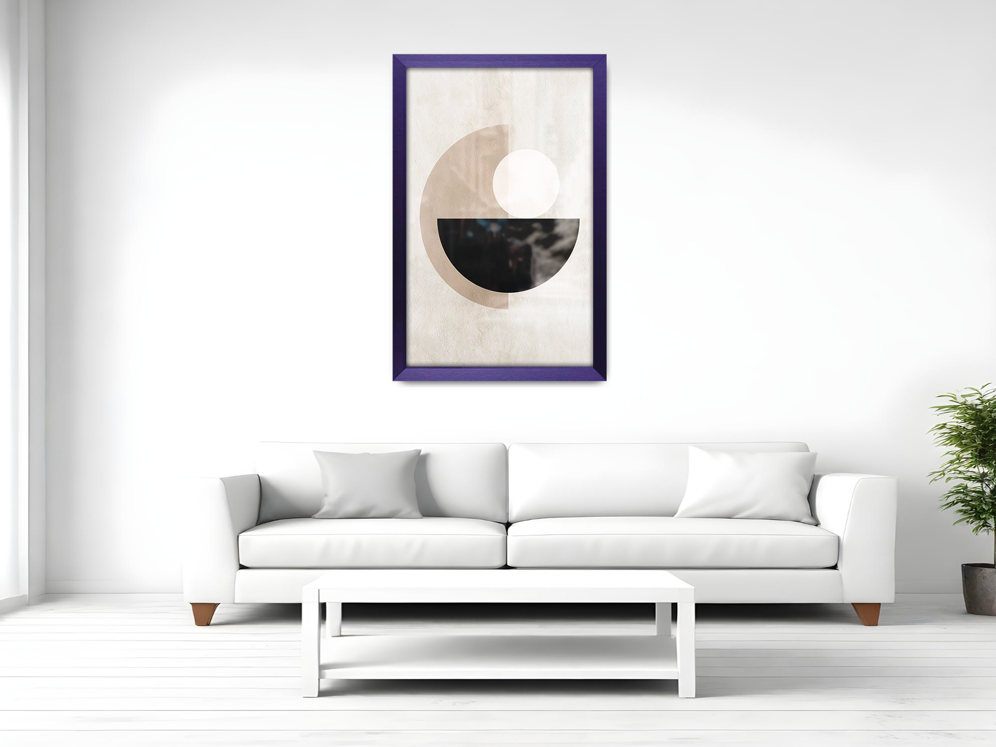 ( 60 x 90 CM ) / 36 x 24 Inch  |  Display Frame - MDF
 -  [ Purple ]