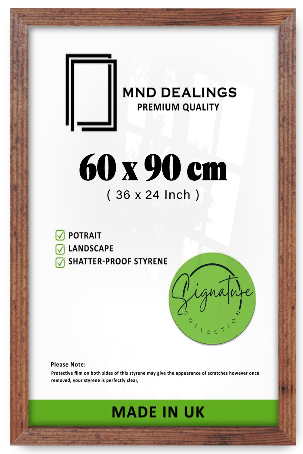 ( 60 x 90 CM ) / 36 x 24 Inch  |  Art Frames - MDF
 -  [ Rustic ]