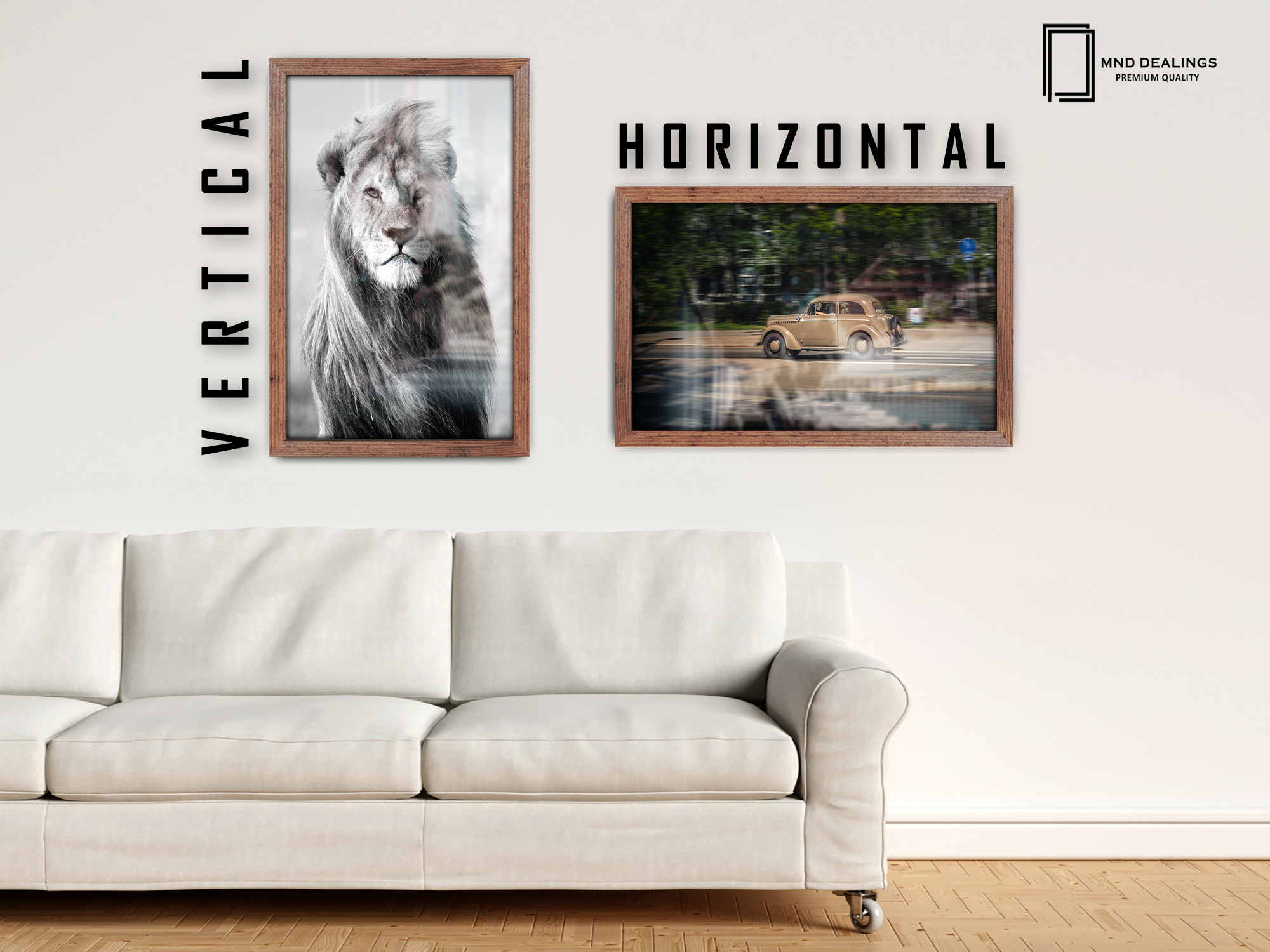 ( 60 x 90 CM ) / 36 x 24 Inch  |  Art Frames - MDF
 -  [ Rustic ]