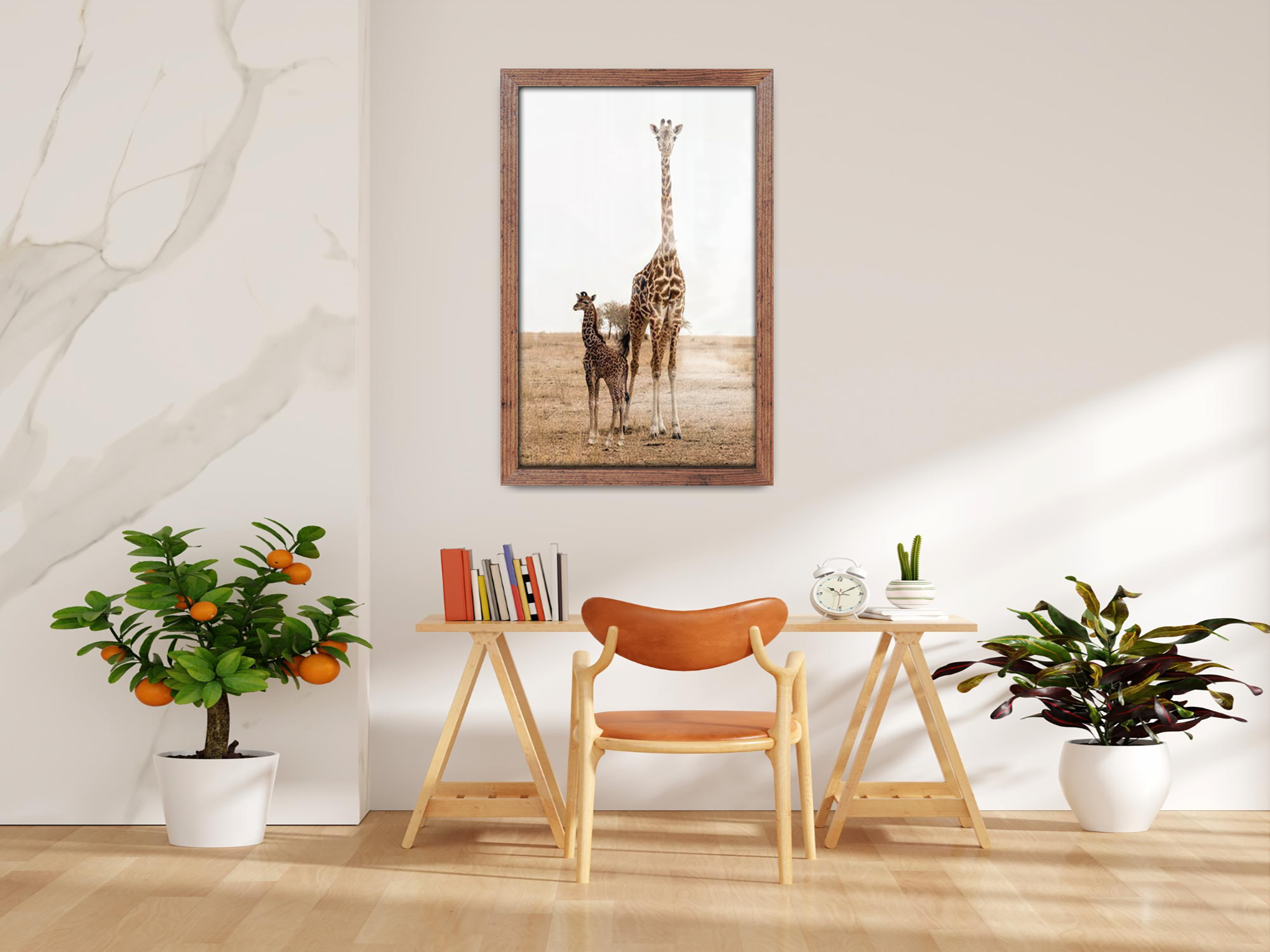 ( 60 x 90 CM ) / 36 x 24 Inch  |  Art Frames - MDF
 -  [ Rustic ]