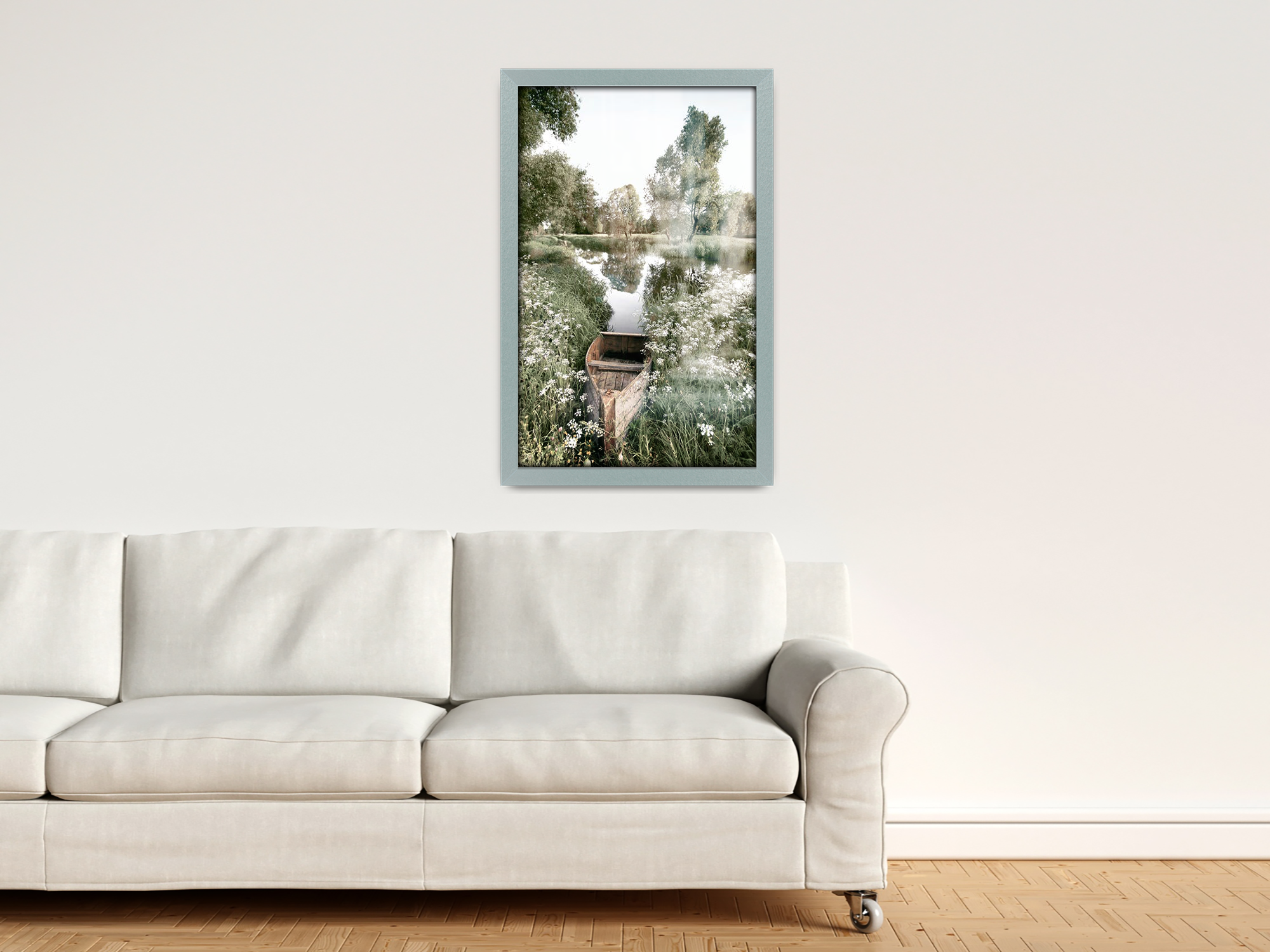 ( 60 x 90 CM ) / 36 x 24 Inch  |  Frames - MDF
 -  [ Silver ]