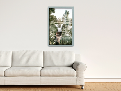 ( 60 x 90 CM ) / 36 x 24 Inch  |  Frames - MDF
 -  [ Silver ]