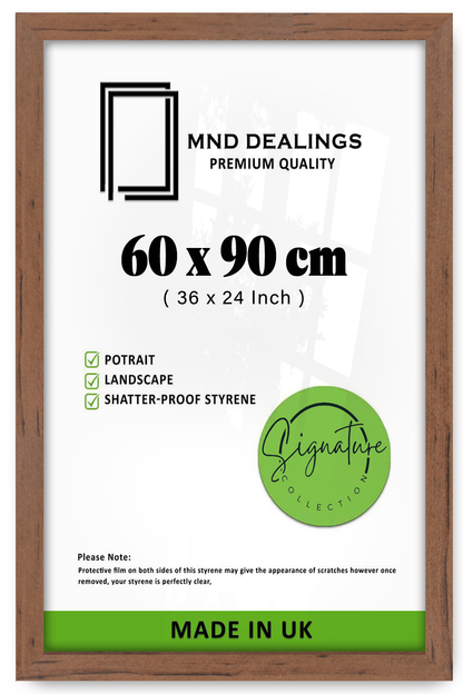 ( 60 x 90 CM ) / 36 x 24 Inch  |  Art Frames - MDF
 -  [ Walnut ]