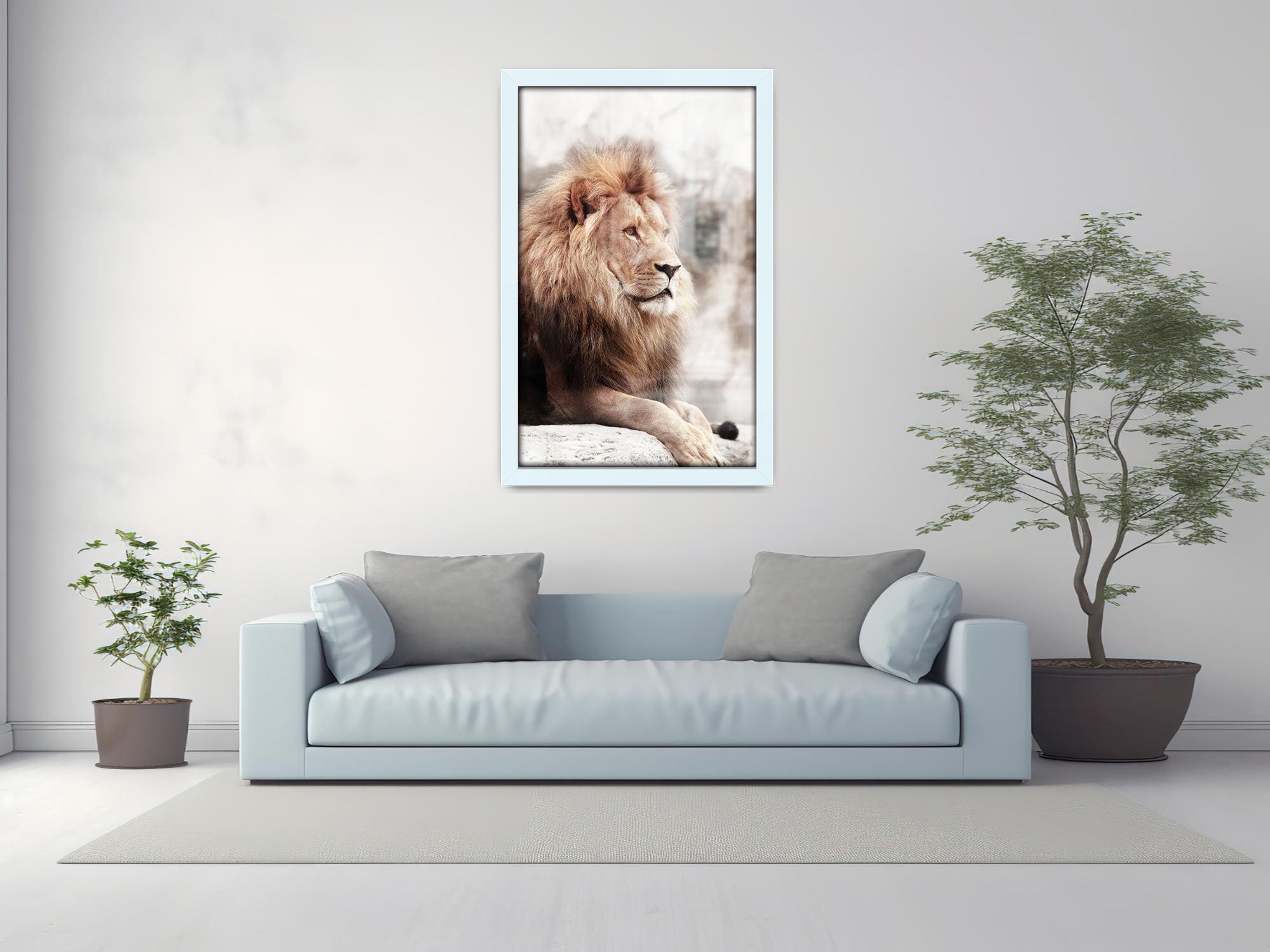 ( 60 x 90 CM ) / 36 x 24 Inch  |  Poster Frames - MDF
 -  [ White ]