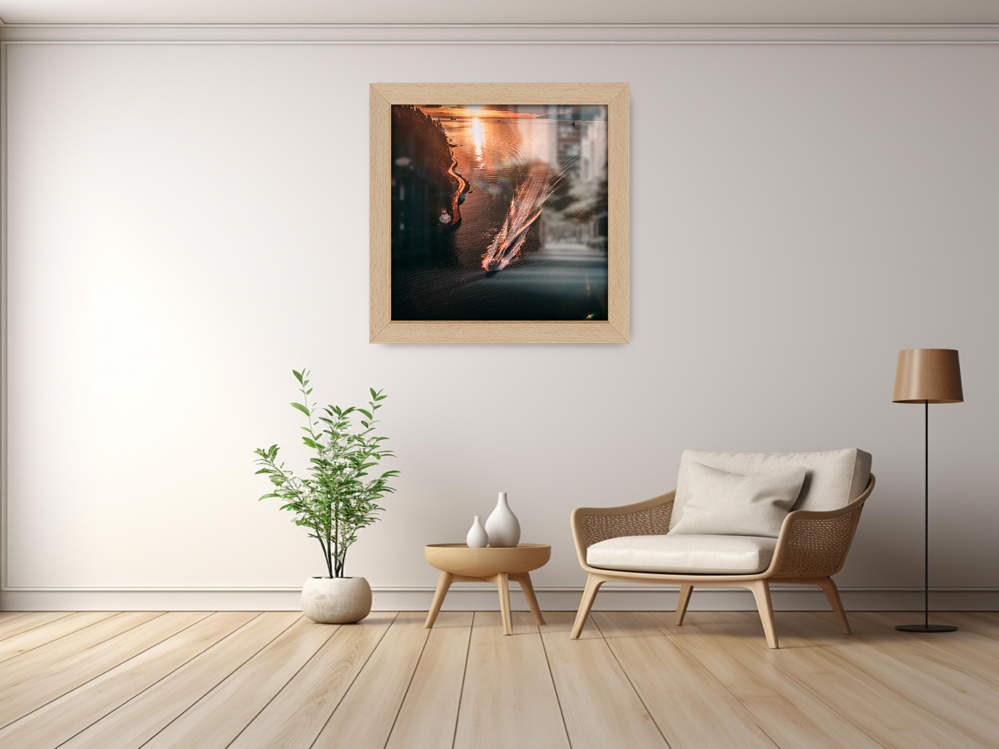 ( 65 x 65 CM ) / 26 x 26 Inch  |  Art Frames - MDF
 -  [ Beech ]