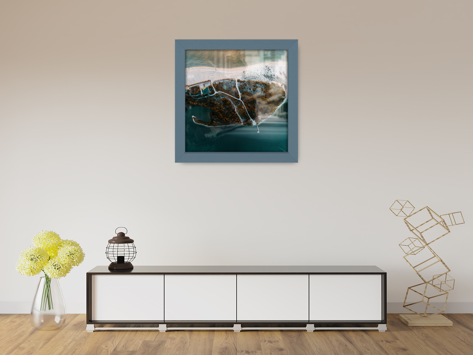 ( 65 x 65 CM ) / 26 x 26 Inch  |  Art Frames - MDF
 -  [ Dark Grey ]